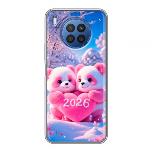 Дизайнерский силиконовый чехол для Huawei Nova 8i Новый год