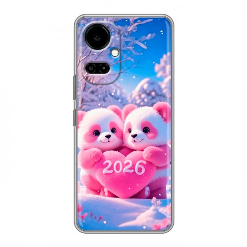 Дизайнерский силиконовый чехол для Tecno Camon 19 Новый год