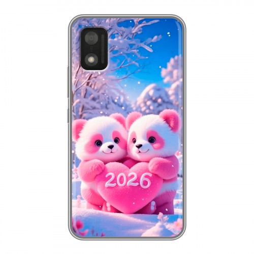 Дизайнерский силиконовый чехол для Itel A17 Новый год