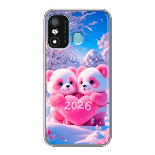 Дизайнерский силиконовый чехол для Itel A27 Новый год