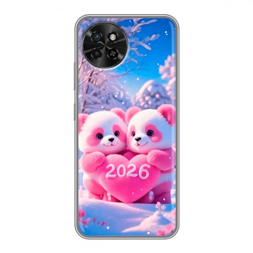 Дизайнерский силиконовый чехол для Itel S23 Новый год