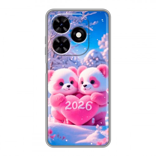 Дизайнерский силиконовый чехол для Tecno Spark Go 2024 Новый год