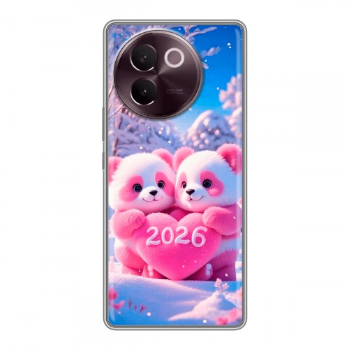 Дизайнерский силиконовый чехол для Vivo V30e Новый год