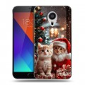 Дизайнерский пластиковый чехол для Meizu MX5 Новый год