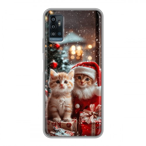 Дизайнерский силиконовый чехол для ZTE Blade A71 Новый год