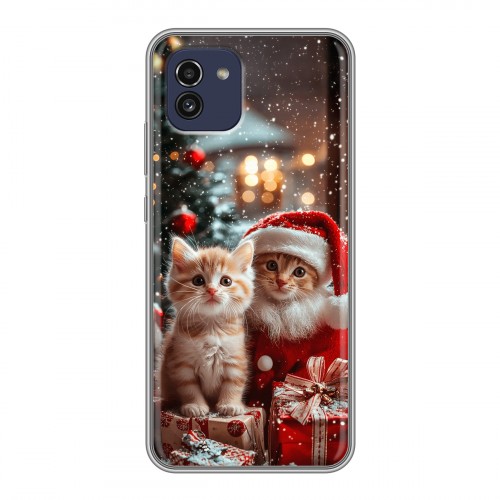 Дизайнерский силиконовый чехол для Samsung Galaxy A03 Новый год