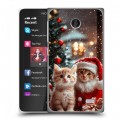 Дизайнерский пластиковый чехол для Nokia X Новый год