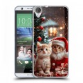 Дизайнерский силиконовый чехол для HTC Desire 820 Новый год
