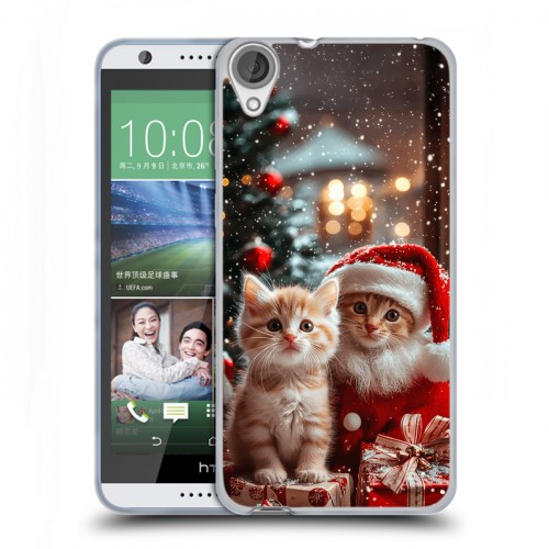 Дизайнерский силиконовый чехол для HTC Desire 820 Новый год