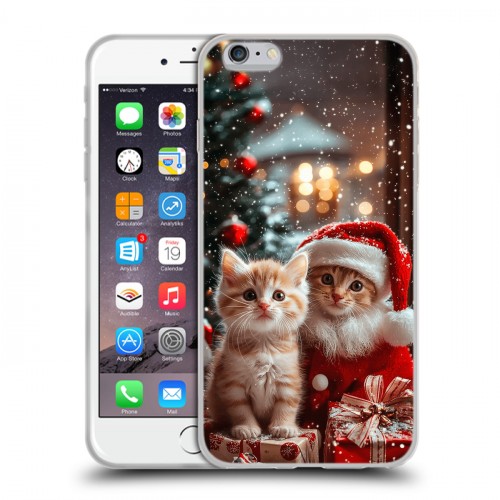 Дизайнерский силиконовый чехол для Iphone 6 Plus/6s Plus Новый год