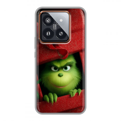 Дизайнерский силиконовый чехол для Xiaomi 14 Pro Новый год