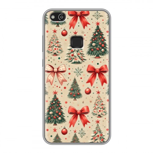 Дизайнерский силиконовый чехол для Huawei P10 Lite Новый год