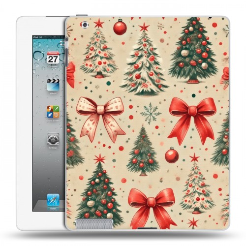 Дизайнерский пластиковый чехол для Ipad 2/3/4 Новый год