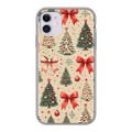 Дизайнерский силиконовый чехол для Iphone 11 Новый год