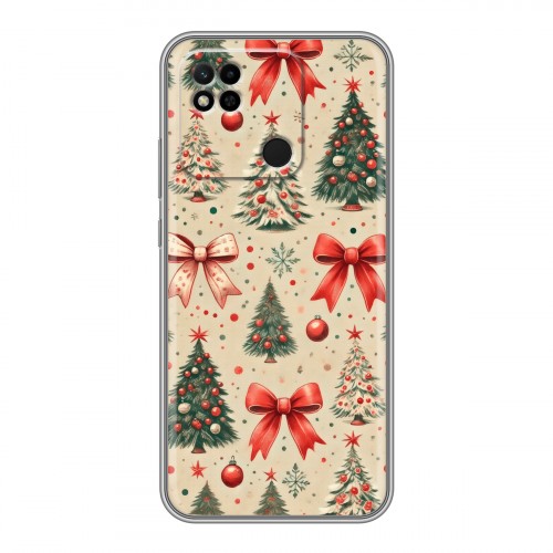 Дизайнерский силиконовый чехол для Xiaomi Redmi 10A Новый год