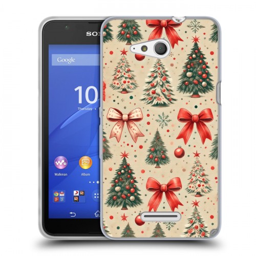 Дизайнерский пластиковый чехол для Sony Xperia E4g Новый год