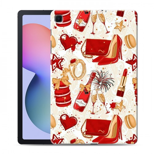 Дизайнерский силиконовый чехол для Samsung Galaxy Tab S6 Lite Новый год