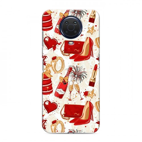 Дизайнерский силиконовый чехол для Nokia G20 Новый год