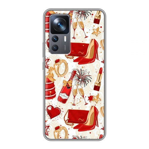 Дизайнерский силиконовый чехол для Xiaomi 12T Новый год