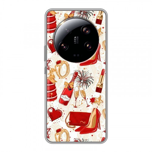 Дизайнерский силиконовый чехол для Xiaomi 13 Ultra Новый год