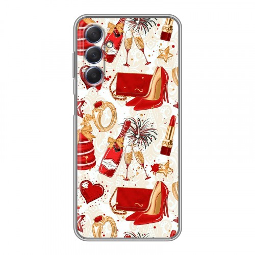 Дизайнерский силиконовый чехол для Samsung Galaxy M54 Новый год