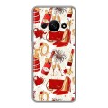 Дизайнерский силиконовый чехол для Xiaomi RedMi A3 Новый год