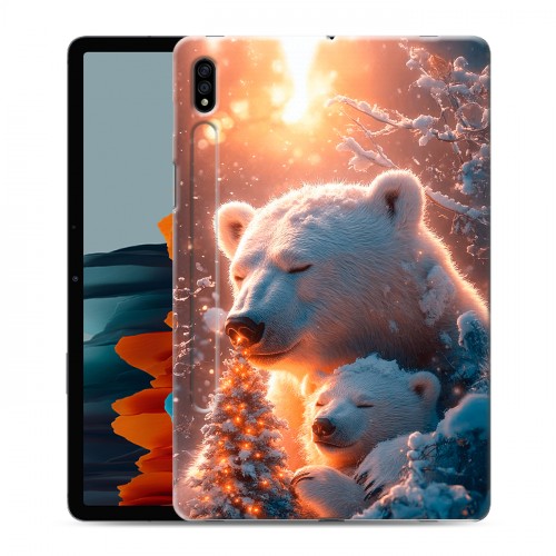 Дизайнерский силиконовый чехол для Samsung Galaxy Tab S7 Новый год