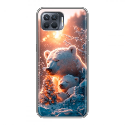 Дизайнерский силиконовый чехол для OPPO Reno4 Lite Новый год