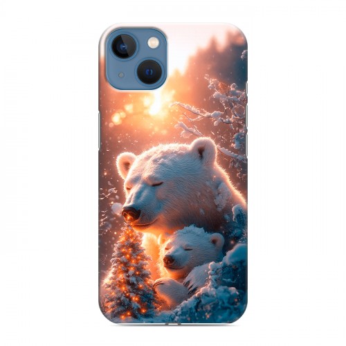 Дизайнерский силиконовый чехол для Iphone 13 Новый год