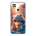 Дизайнерский силиконовый чехол для Xiaomi Redmi 10A Новый год