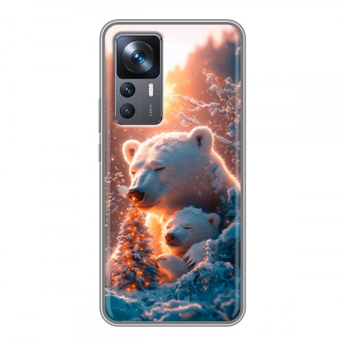 Дизайнерский силиконовый чехол для Xiaomi 12T Новый год