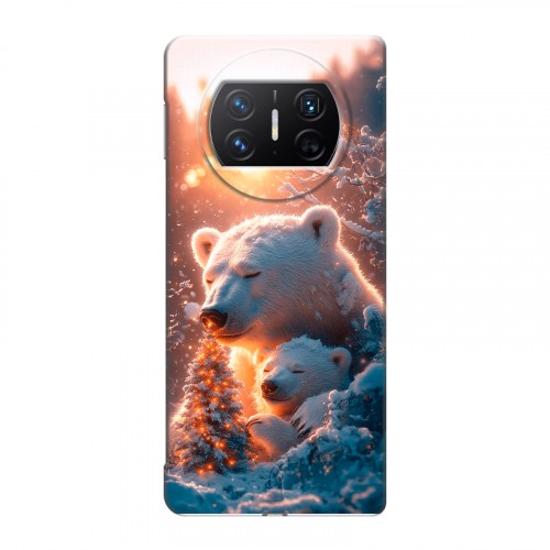 Дизайнерский пластиковый чехол для Huawei Mate X3 Новый год