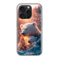 Дизайнерский силиконовый чехол для Iphone 15 Pro Новый год