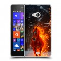 Дизайнерский пластиковый чехол для Microsoft Lumia 540 Новый год
