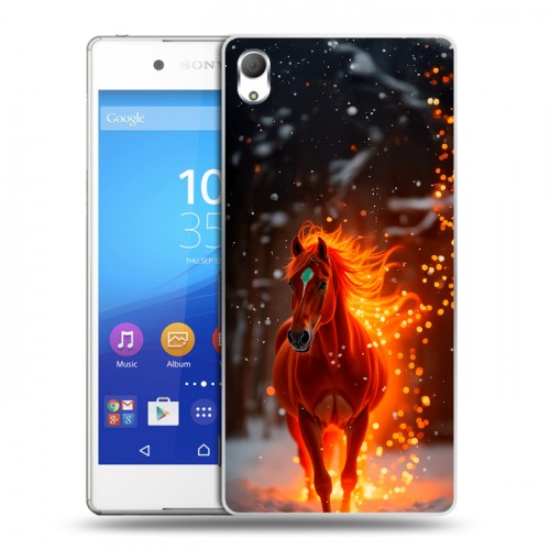 Дизайнерский пластиковый чехол для Sony Xperia Z3+ Новый год