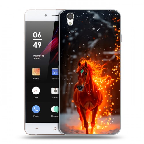 Дизайнерский пластиковый чехол для OnePlus X Новый год