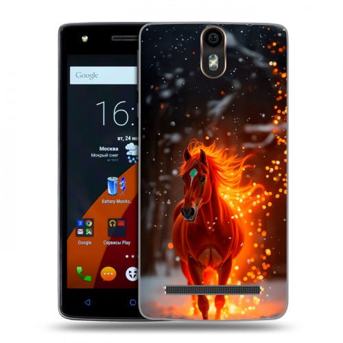 Дизайнерский силиконовый чехол для Wileyfox Storm Новый год