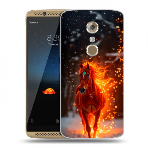 Дизайнерский пластиковый чехол для ZTE Axon 7 Новый год