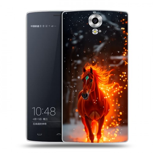 Дизайнерский силиконовый чехол для Homtom HT7 Новый год