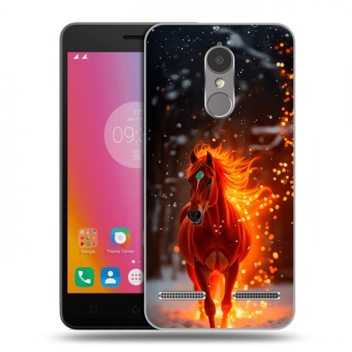 Дизайнерский пластиковый чехол для Lenovo K6 Новый год