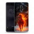 Дизайнерский пластиковый чехол для Nokia 5 Новый год