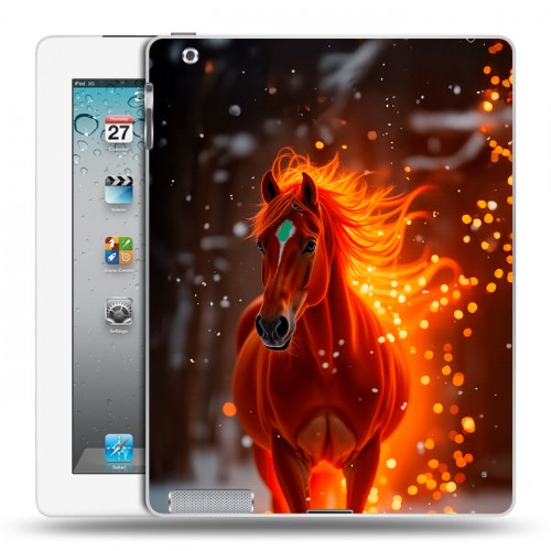 Дизайнерский пластиковый чехол для Ipad 2/3/4 Новый год