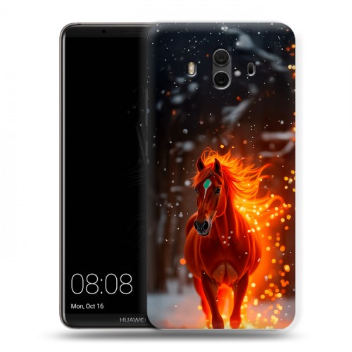 Дизайнерский пластиковый чехол для Huawei Mate 10 Новый год