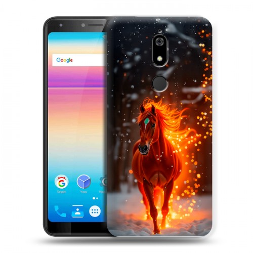 Дизайнерский силиконовый чехол для BQ Space X Новый год