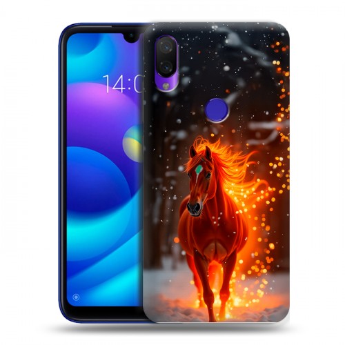 Дизайнерский пластиковый чехол для Xiaomi Mi Play Новый год