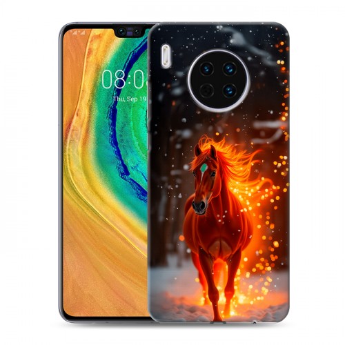 Дизайнерский пластиковый чехол для Huawei Mate 30 Новый год