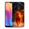 Дизайнерский пластиковый чехол для Xiaomi RedMi 8A Новый год