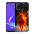 Дизайнерский пластиковый чехол для OPPO A52 Новый год