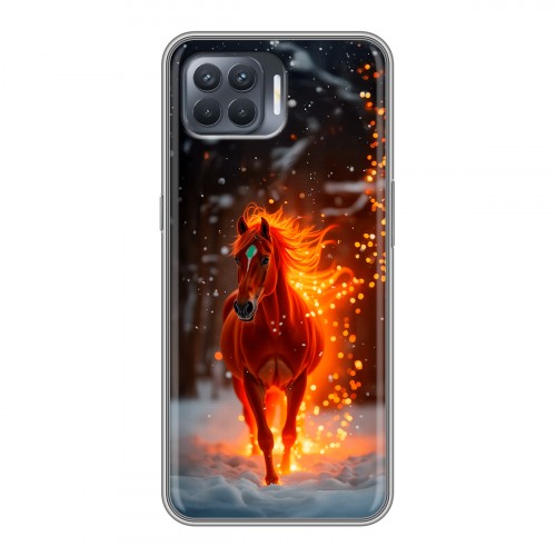 Дизайнерский силиконовый чехол для OPPO Reno4 Lite Новый год