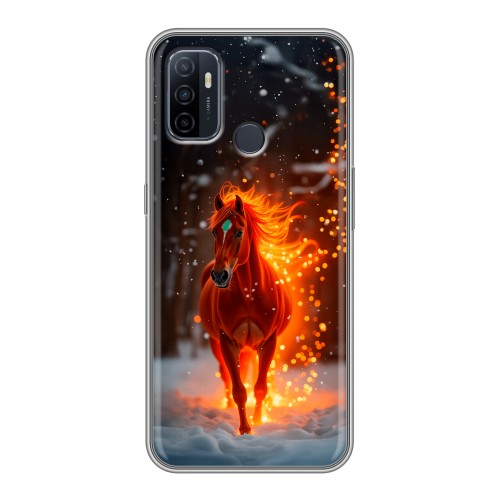 Дизайнерский силиконовый чехол для OPPO A53 Новый год